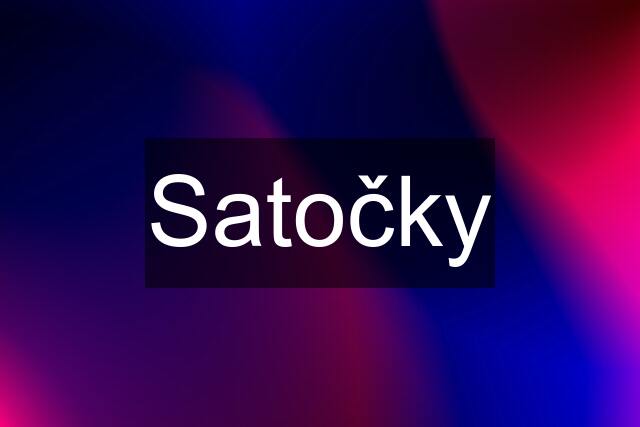 Satočky