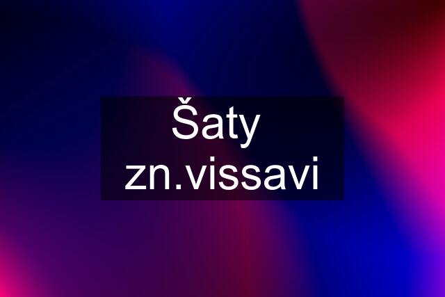 Šaty  zn.vissavi