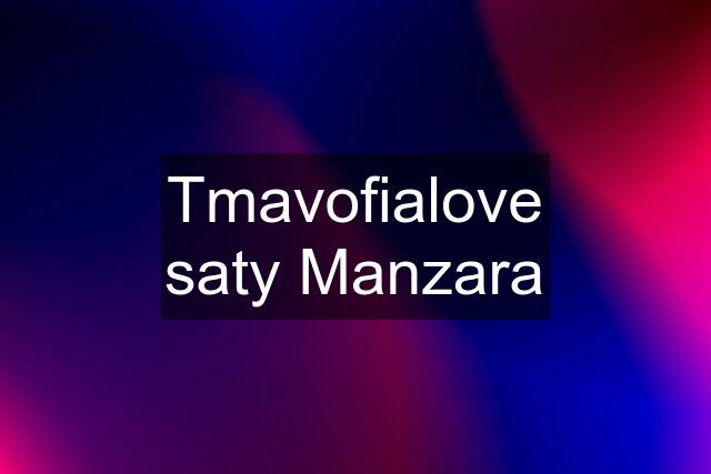 Tmavofialove saty Manzara