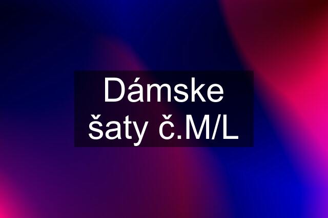 Dámske šaty č.M/L