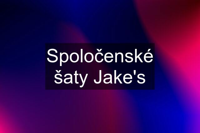 Spoločenské šaty Jake's