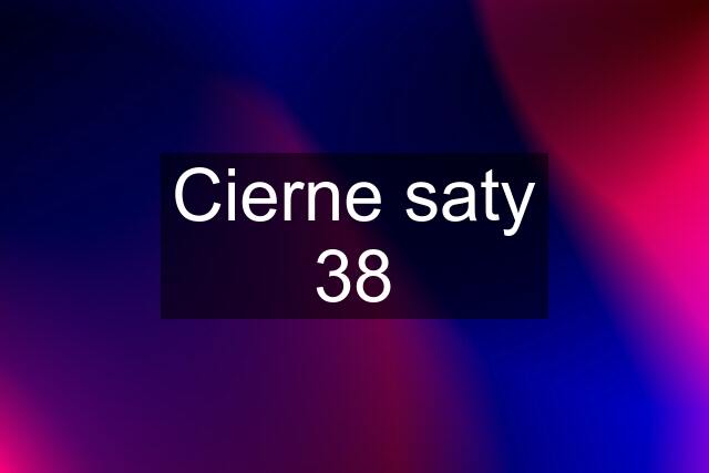 Cierne saty 38