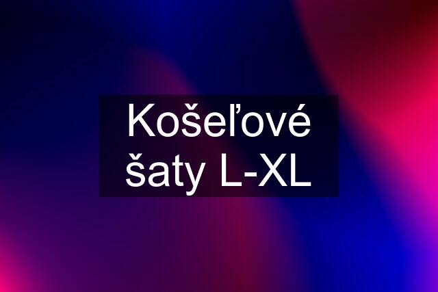 Košeľové šaty L-XL