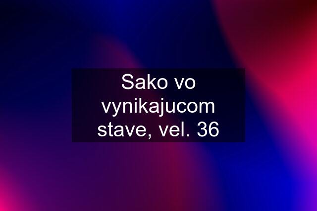 Sako vo vynikajucom stave, vel. 36