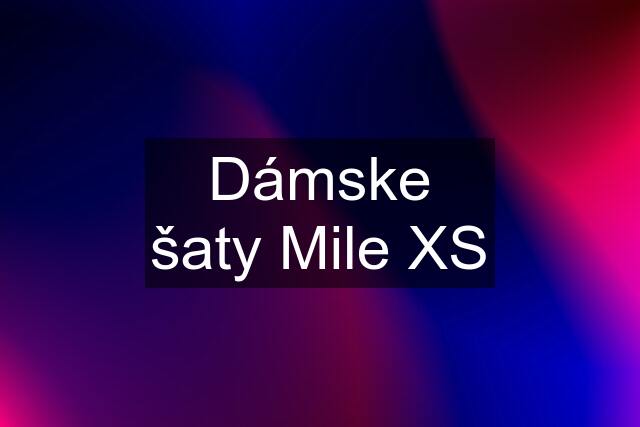 Dámske šaty Mile XS