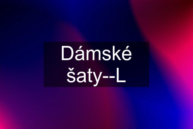 Dámské šaty--L