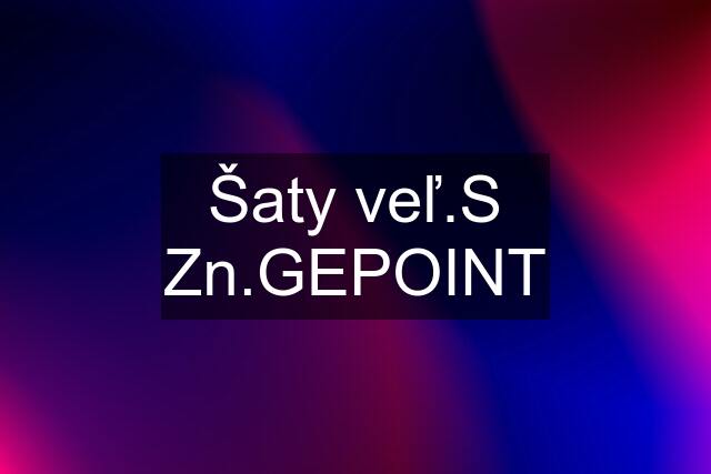 Šaty veľ.S Zn.GEPOINT