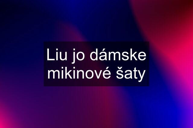 Liu jo dámske mikinové šaty