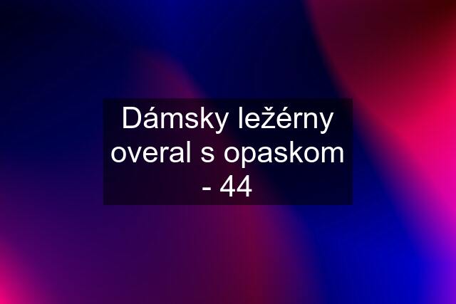 Dámsky ležérny overal s opaskom - 44