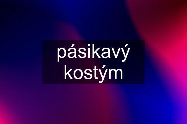 pásikavý kostým