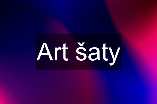 Art šaty