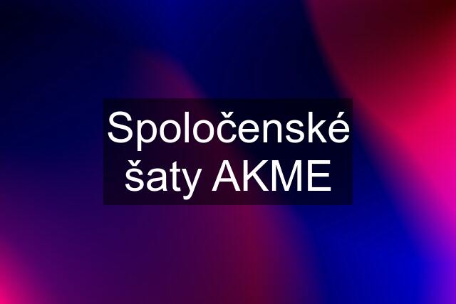 Spoločenské šaty AKME