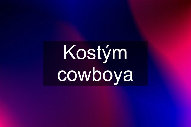 Kostým cowboya