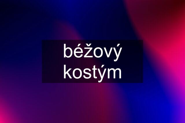 béžový kostým