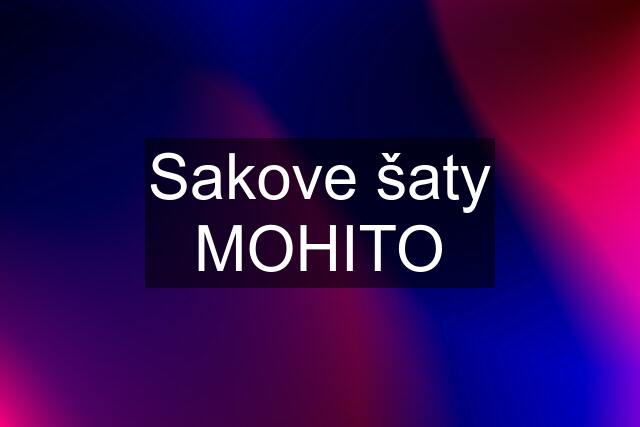 Sakove šaty MOHITO