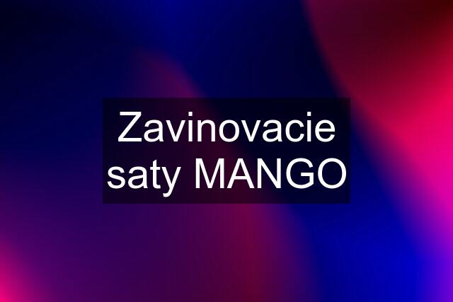 Zavinovacie saty MANGO