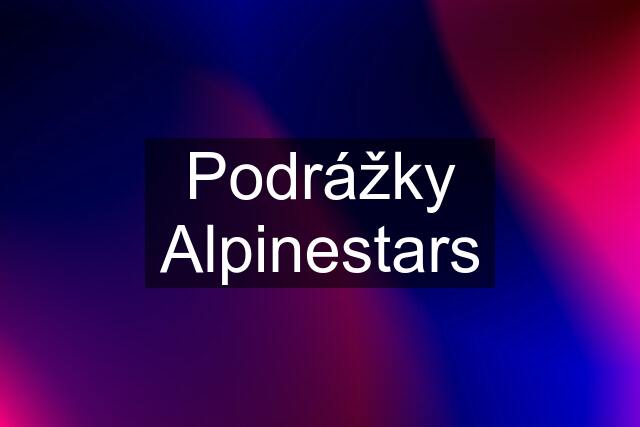 Podrážky Alpinestars