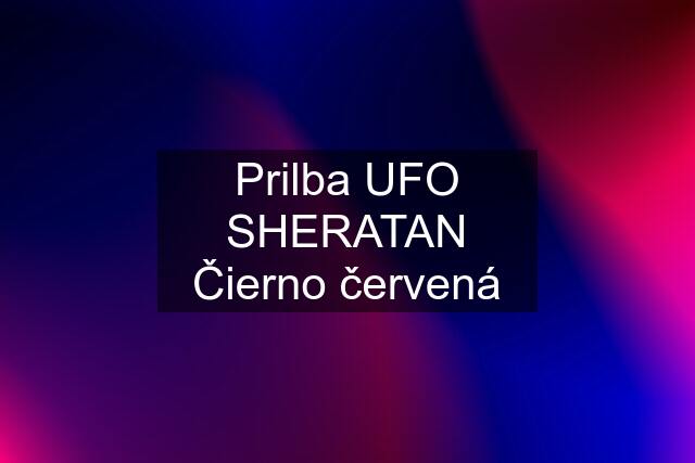 Prilba UFO SHERATAN Čierno červená