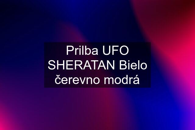 Prilba UFO SHERATAN Bielo čerevno modrá