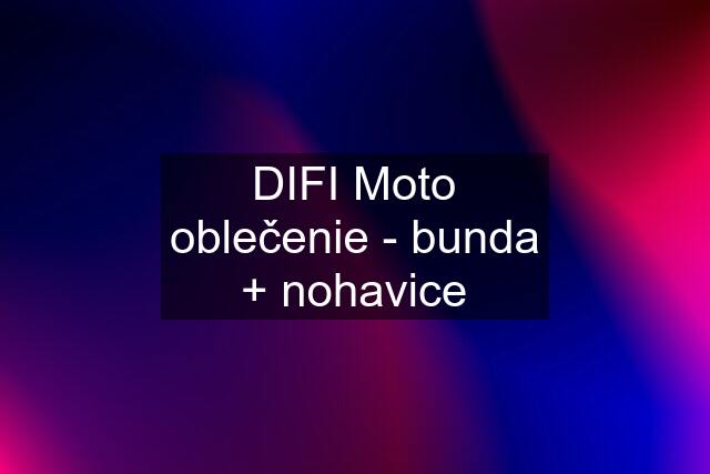 DIFI Moto oblečenie - bunda + nohavice