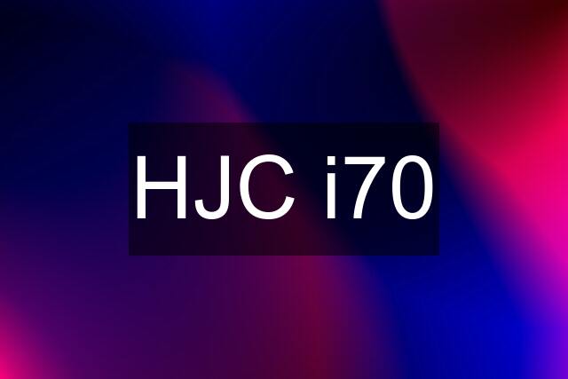 HJC i70