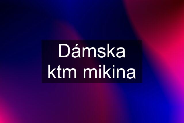 Dámska ktm mikina