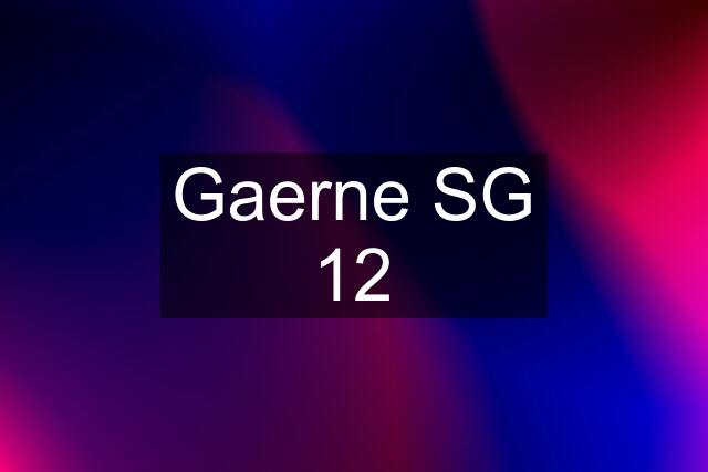 Gaerne SG 12