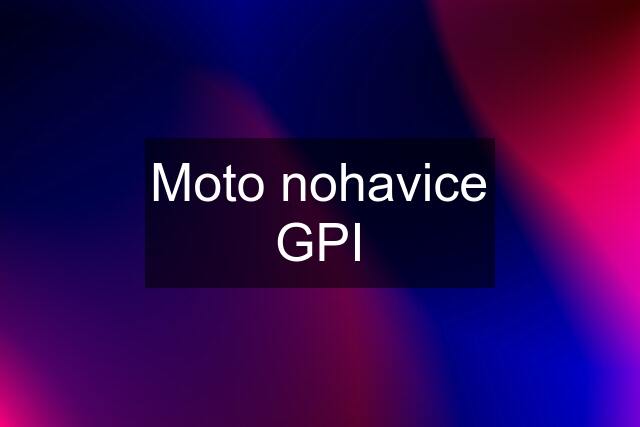 Moto nohavice GPI