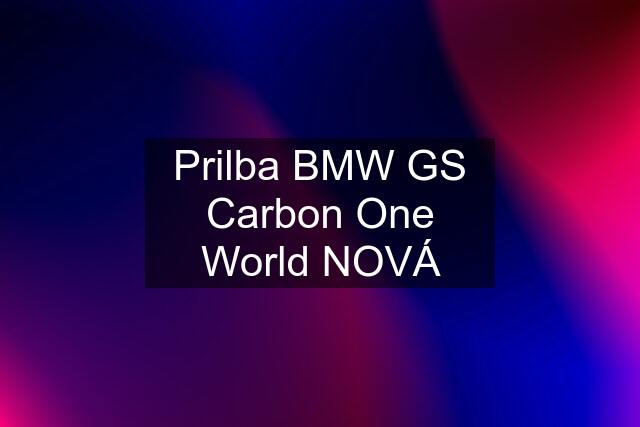 Prilba BMW GS Carbon One World NOVÁ