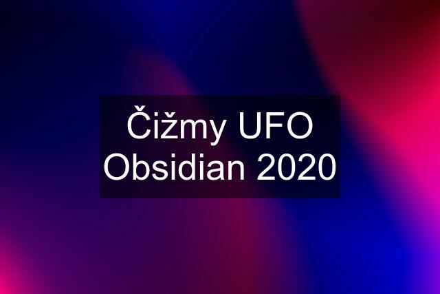 Čižmy UFO Obsidian 2020