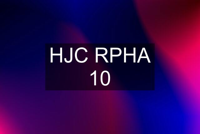 HJC RPHA 10