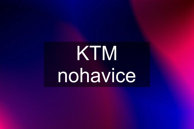 KTM nohavice