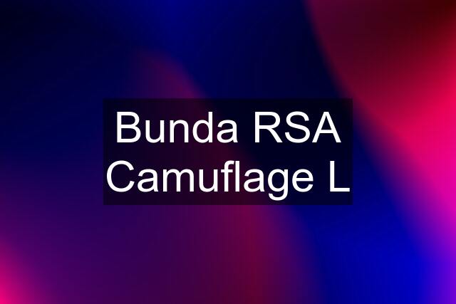 Bunda RSA Camuflage L