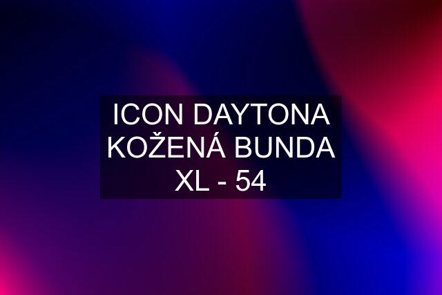 ICON DAYTONA KOŽENÁ BUNDA XL - 54