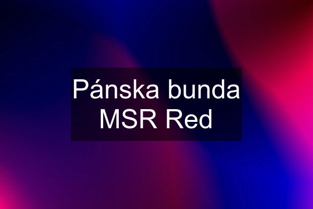 Pánska bunda MSR Red