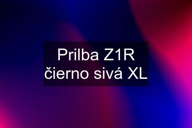 Prilba Z1R čierno sivá XL