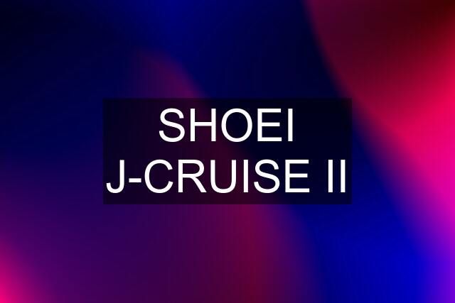 SHOEI J-CRUISE II