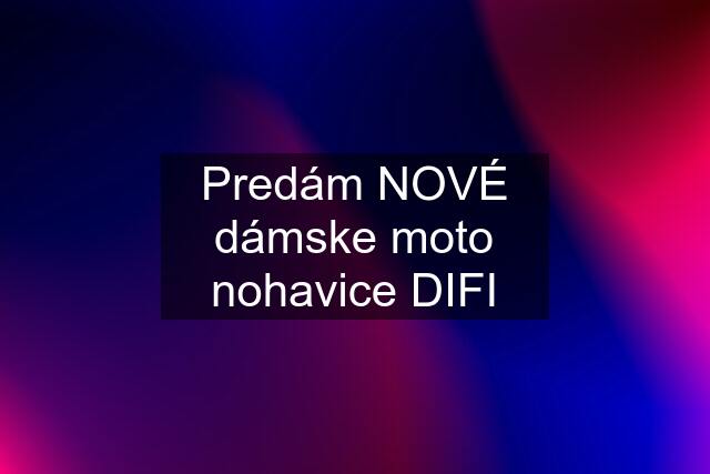 Predám NOVÉ dámske moto nohavice DIFI