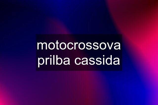 motocrossova prilba cassida