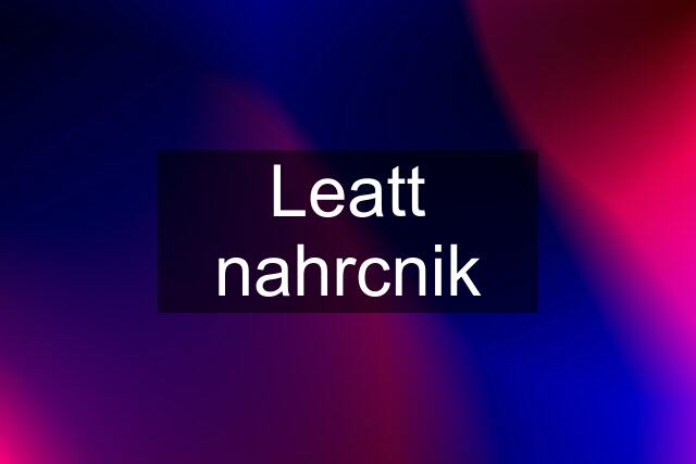 Leatt nahrcnik