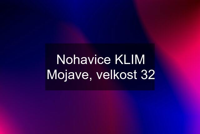 Nohavice KLIM Mojave, velkost 32