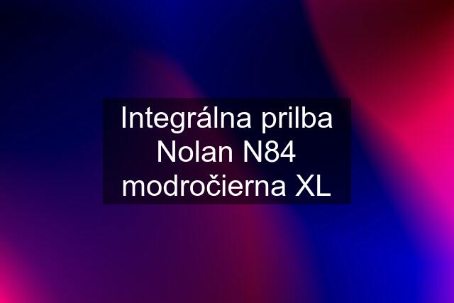 Integrálna prilba Nolan N84 modročierna XL