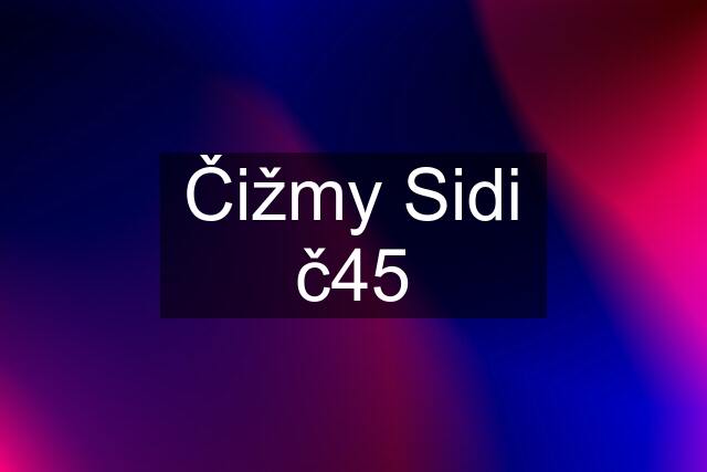 Čižmy Sidi č45