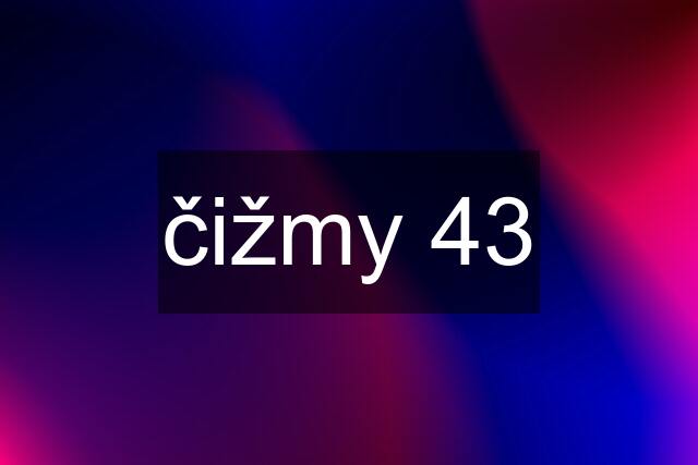 čižmy 43