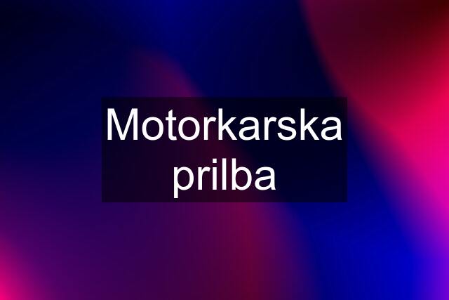 Motorkarska prilba