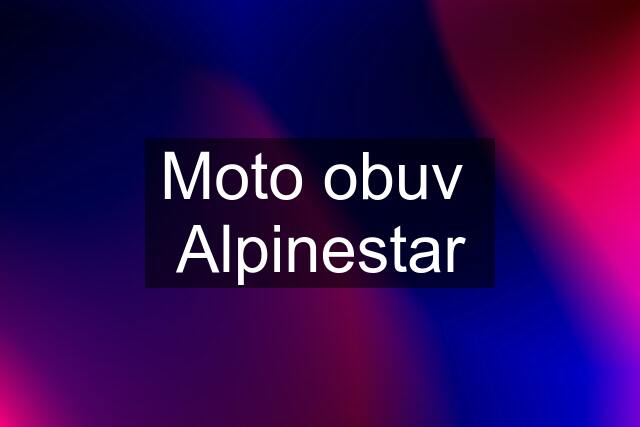 Moto obuv  Alpinestar