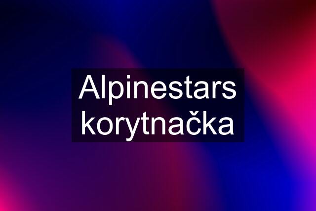 Alpinestars korytnačka