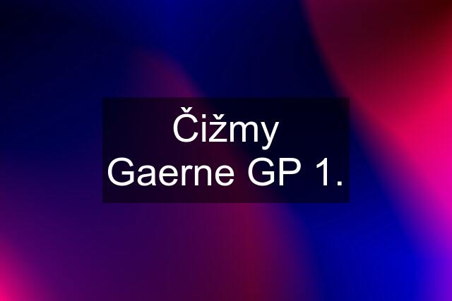 Čižmy Gaerne GP 1.