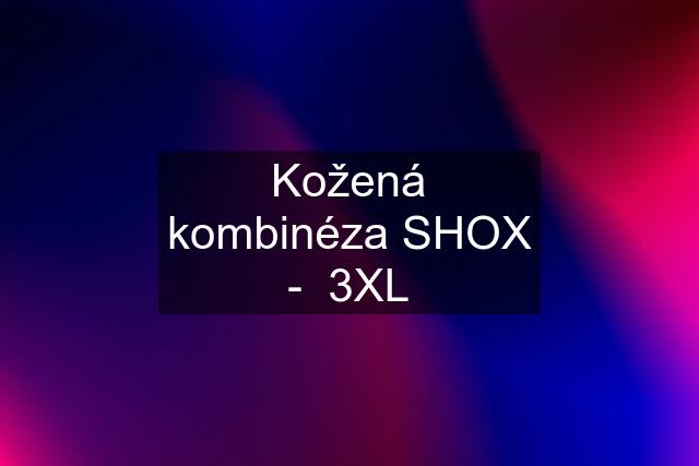 Kožená kombinéza SHOX -  3XL