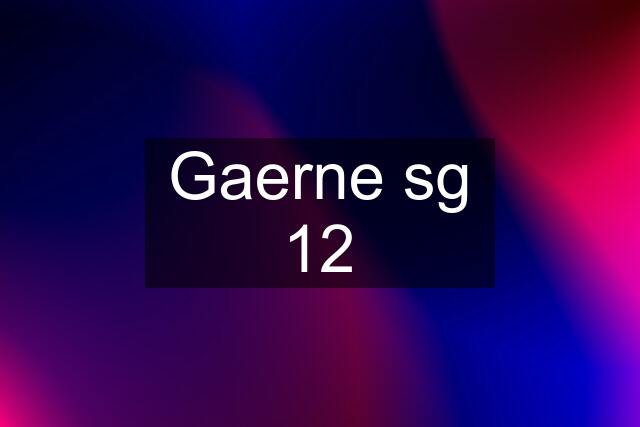 Gaerne sg 12